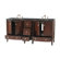 Stufurhome Corona 72" Double Bathroom Vanity in Polished Dark Brown with Granite Top