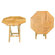 Jewels of Java Octagonal Folding Side Table