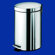 Gedy by Nameeks Argenta Large Pedal Waste Bin in Stainless Steel