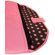Mobile Edge SUMO 17" Nylon Sleeve in Pink with White Stitching