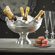 Zodax Footed Scalloped Edge Centerpiece Bowl