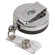 Baumgartens ID Card Reel, Belt Clip, 30", Black/Chrome