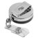 Baumgartens ID Card Reel, Belt Clip, 30", Black/Chrome