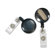 Baumgartens Card Reel, with Spring Clip, Stretches 30", Black