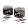 Officemate International Corp Translucent Paper Clips,Vinyl,Small,600/Tub, BE/PE/GN/RD/SR