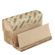 Boardwalk Green Folded Towel in Natural Brown