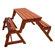 Atlantic Outdoor Convertible Wood Picnic Table and Garden Bench
