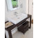 WS Bath Collections Linea 5.1" x 27.6" Quarelo Wall Mount Bathroom Sink in White with Faucet Hole