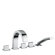 WS Bath Collections Level LEP Five-Hole Deck Mount Double Handle Volume Control Shower Panel