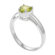 Skyline Silver Sterling Silver Heart Peridot Solitaire Ring