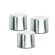Blomus Soco Lids for Torches in Polished (Set of 3)