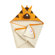 3 Sprouts Orange Tiger Hooded Towel
