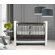 Oilo Sticks Crib Bedding Collection in Pewter