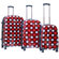 CalPak Montego Bay ABS Hardcase 3 Piece 4 Wheels Luggage Set