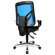 Topstar Artwork  Height Adjustable Swivel Chair in Black and Blue Mesh