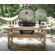 Primo Grills Cypress Table for Extra Large Oval Grill