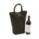 Piel Leather Fashion Avenue Double Wine Tote in Chocolate