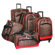 American Flyer Animal Print 5 Piece Spinner Luggage Set