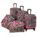 American Flyer Animal Print 5 Piece Spinner Luggage Set