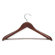 Honey Can Do Deluxe Contoured Suit Hanger with Non Slip Bar in Cherry (2 Pack)