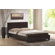 Hazelwood Home Faux Leather Panel Bed