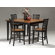 Imagio Home by Intercon Arlington Lattice Back Barstool in Black and Java