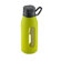 Takeya 16 Oz Classic Glass Water Bottle with Black Lid and Jacket in Green Apple