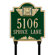 Whitehall Products Monogram Standard Lawn Address Plaque