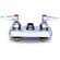 T&S Brass Centerset Bathroom Faucet with Double Handles