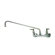 T&S Brass Wall Mount Double Pantry  Faucet with Swing Nozzle