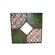Cheungs Rattan 16" Square Wall Art with Di Mirror in Multicolor
