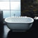 Ariel Bath 71" x 37.4" x 27.5" Free Standing Whirlpool Bath Tub