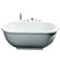 Ariel Bath 71" x 37.4" x 27.5" Free Standing Whirlpool Bath Tub
