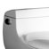 Ariel Bath Athena Contemporary Elongated One Piece Toilet in White