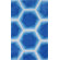 nuLOOM Cine Blue Honeycomb Rug