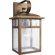 Forte Lighting One Light Outdoor Wall Lantern with Clear Seeded Glass in Rustic Sienna