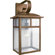 Forte Lighting One Light Outdoor Wall Lantern with Clear Seeded Glass in Rustic Sienna