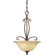 Forte Lighting 3 Light Bowl Inverted Pendant