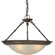 Forte Lighting 3 Light Convertible Inverted Pendant