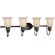 Forte Lighting Four Light Vanity Light with Mica Shade in Antique Bronze