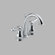 Delta Leland Mini-Widespread Bathroom Faucet with Double Lever Handles