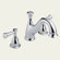 Delta Lockwood Double Handle Deck Mount Roman Tub and Whirlpool Faucet