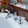 Delta Leland Widespread Bathroom Faucet with Double Lever Handles