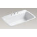Kohler Cape Dory Tile-in Single-Bowl Kitchen Sink with 3 Faucet Holes