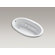 Kohler Sunward 60" x 42" Drop-in Whirlpool with Custom Pump Location and Heater