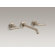 Kohler Purist Wall Mounted Bathroom Faucet with Double Lever Handles