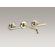Kohler Purist Wall Mounted Bathroom Faucet with Double Lever Handles
