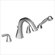 Moen Felicity Double Handle Roman Tub Faucet with Built-in Hand Shower Diverter