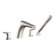 Moen Method Double Handle Low Arc Roman Tub Faucet with Hand Shower