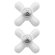 Moen Monticello Set of Two Large Cross Handle Inserts